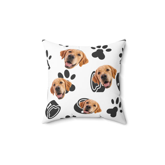 Customized pet portrait square pillow