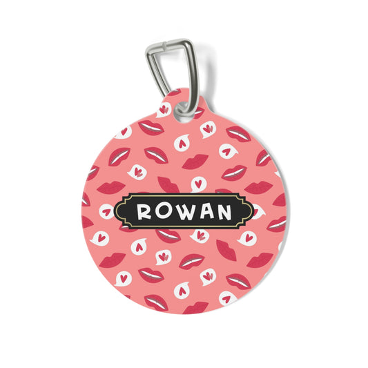 Thanksgiving Round pet tag