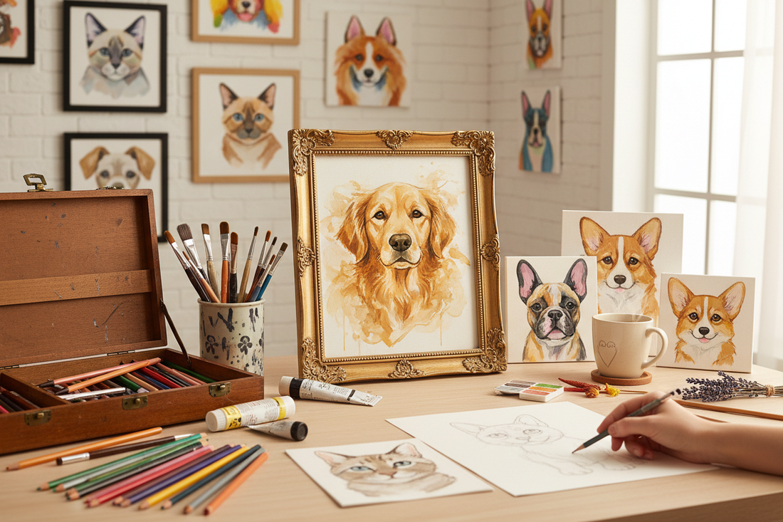 Pet portrait customization