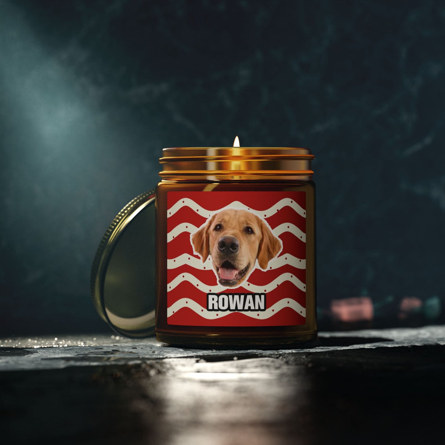 Christmas Scented Candles, Coconut Apricot Wax (4oz, 9oz)