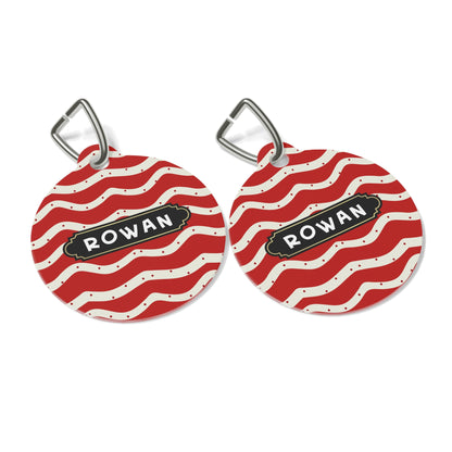 Christmas Round pet tag