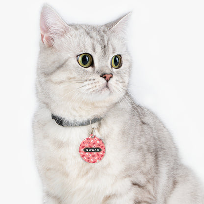 Thanksgiving Round pet tag