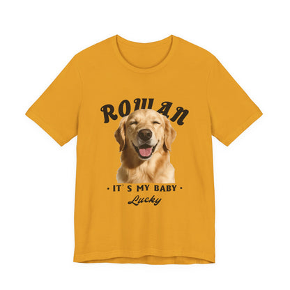 CUSTOM PERSONALIZED DOG PHOTO -DOG'S FAVORITE HUMAN SHIRT - PERSONALIZED PET T-SHIRT