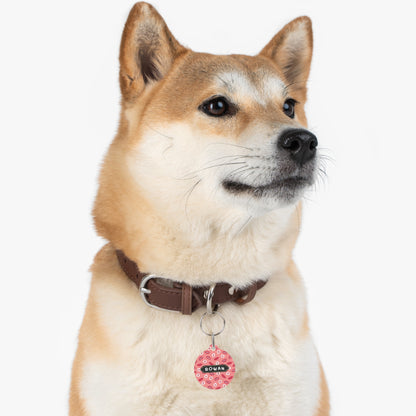 Thanksgiving Round pet tag