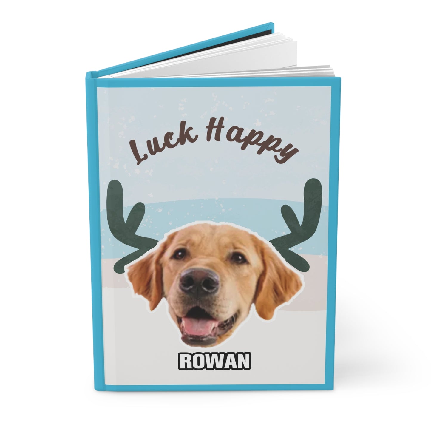 Pet's big head portrait Hardcover Journal Matte