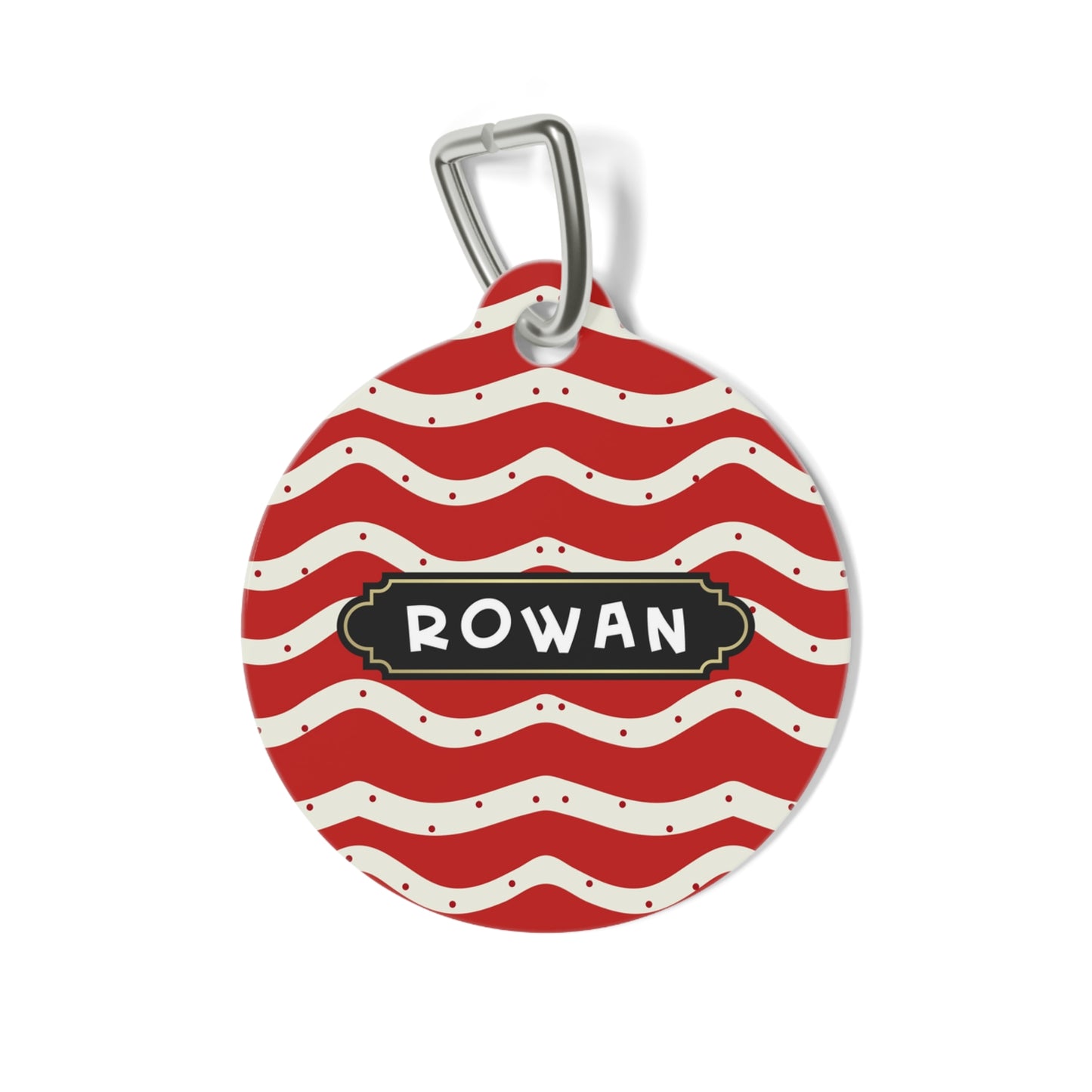 Christmas Round pet tag