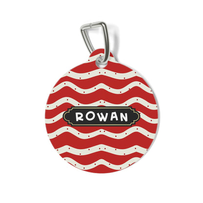 Christmas Round pet tag