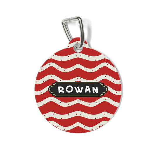 Christmas Round pet tag