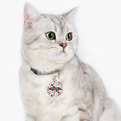 Round pet tag