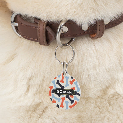 Round pet tag