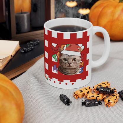 Christmas Custom Pet Portrait Cup