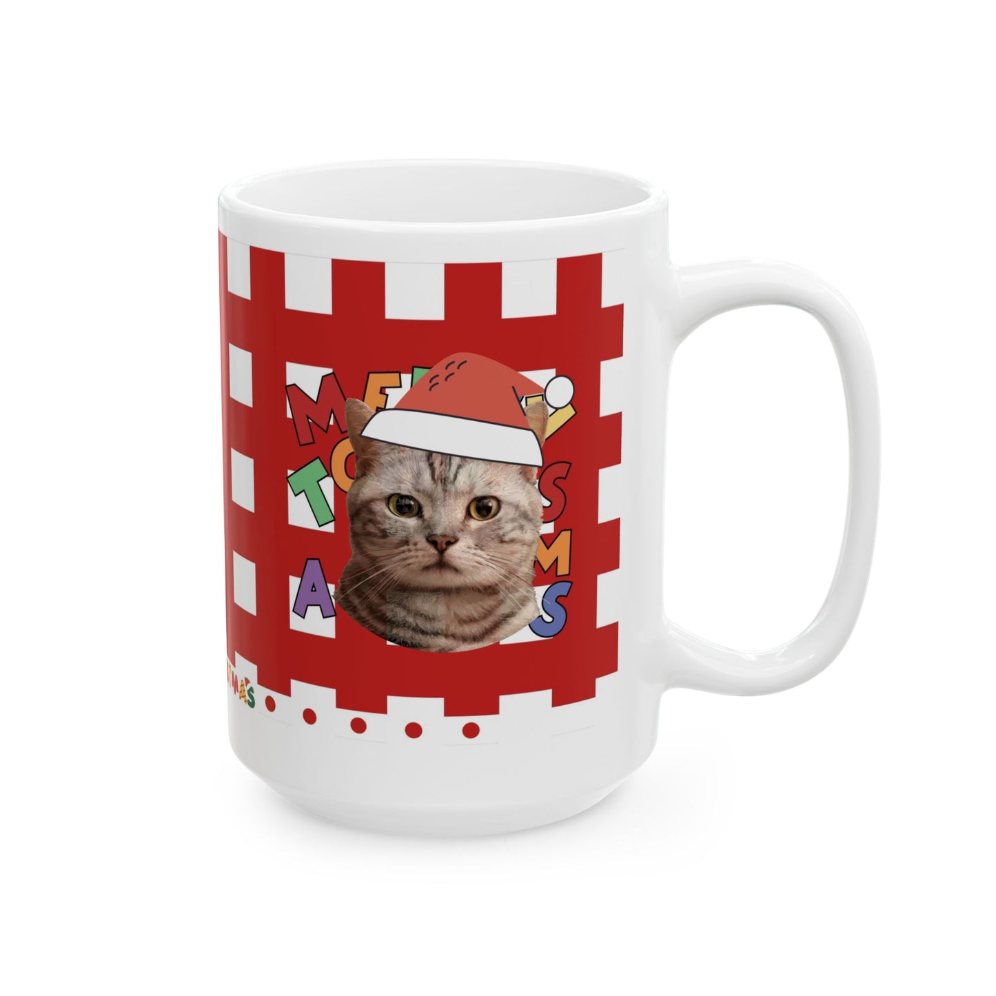 Christmas Custom Pet Portrait Cup
