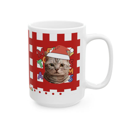 Christmas Custom Pet Portrait Cup