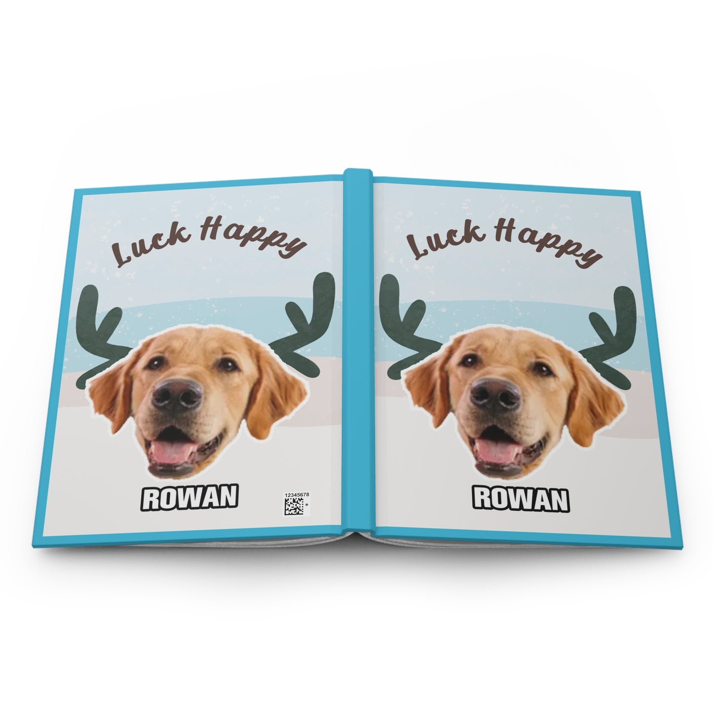 Pet's big head portrait Hardcover Journal Matte