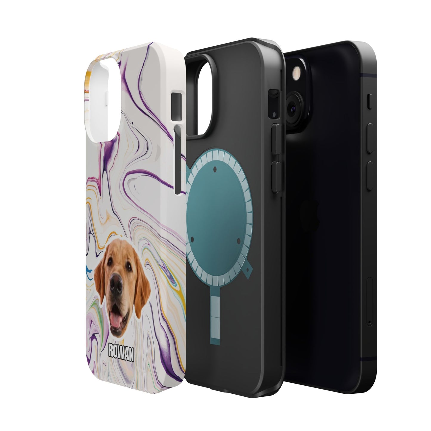 Marble Magnetic Impact-Resistant Cases