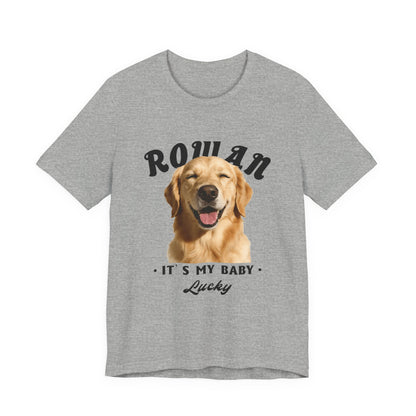 CUSTOM PERSONALIZED DOG PHOTO -DOG'S FAVORITE HUMAN SHIRT - PERSONALIZED PET T-SHIRT