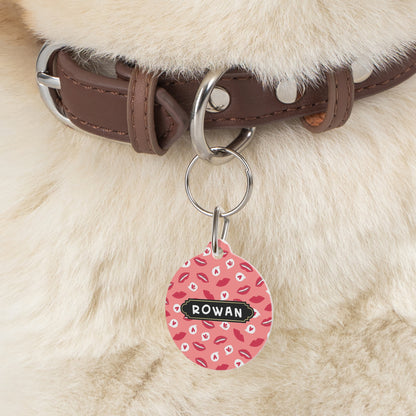 Thanksgiving Round pet tag