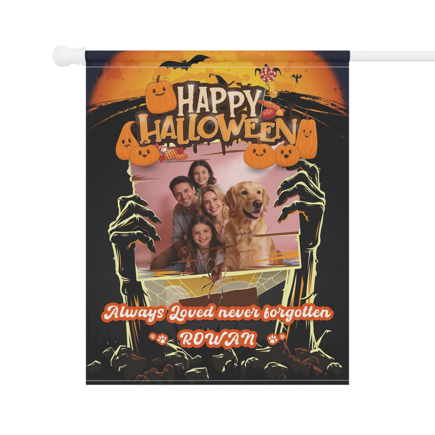 Halloween Garden & House Banner