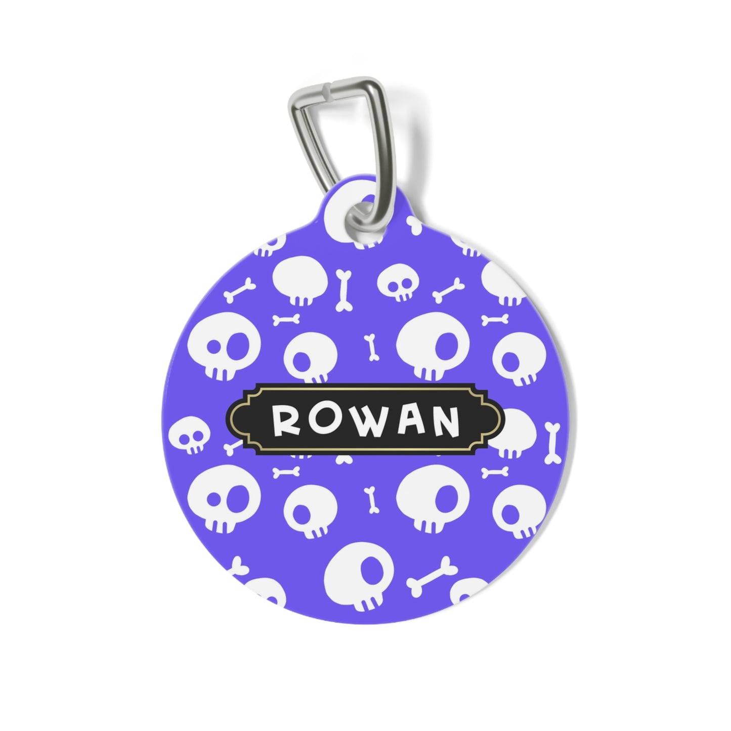 Halloween Round pet tag