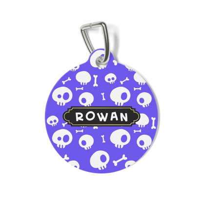 Halloween Round pet tag