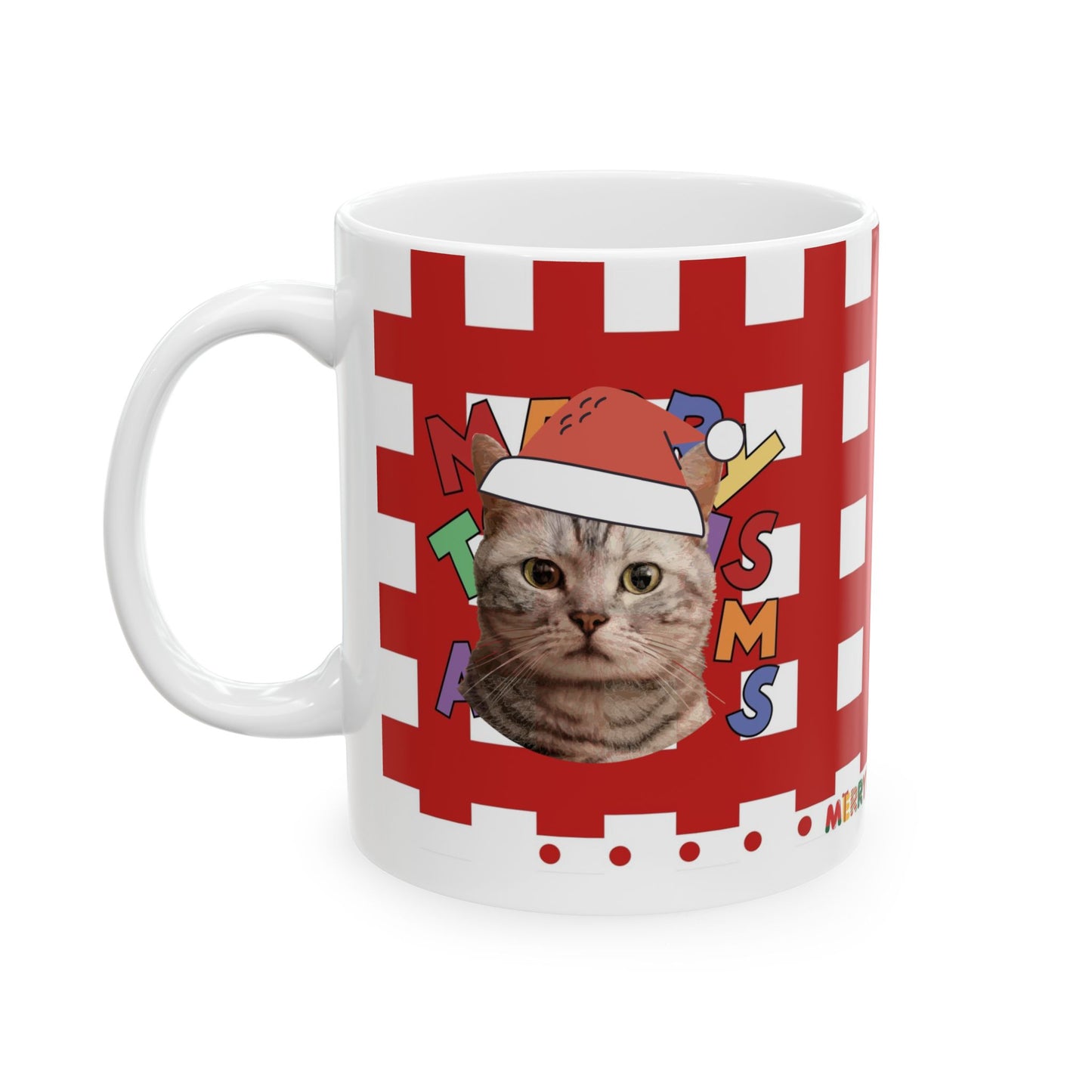 Christmas Custom Pet Portrait Cup