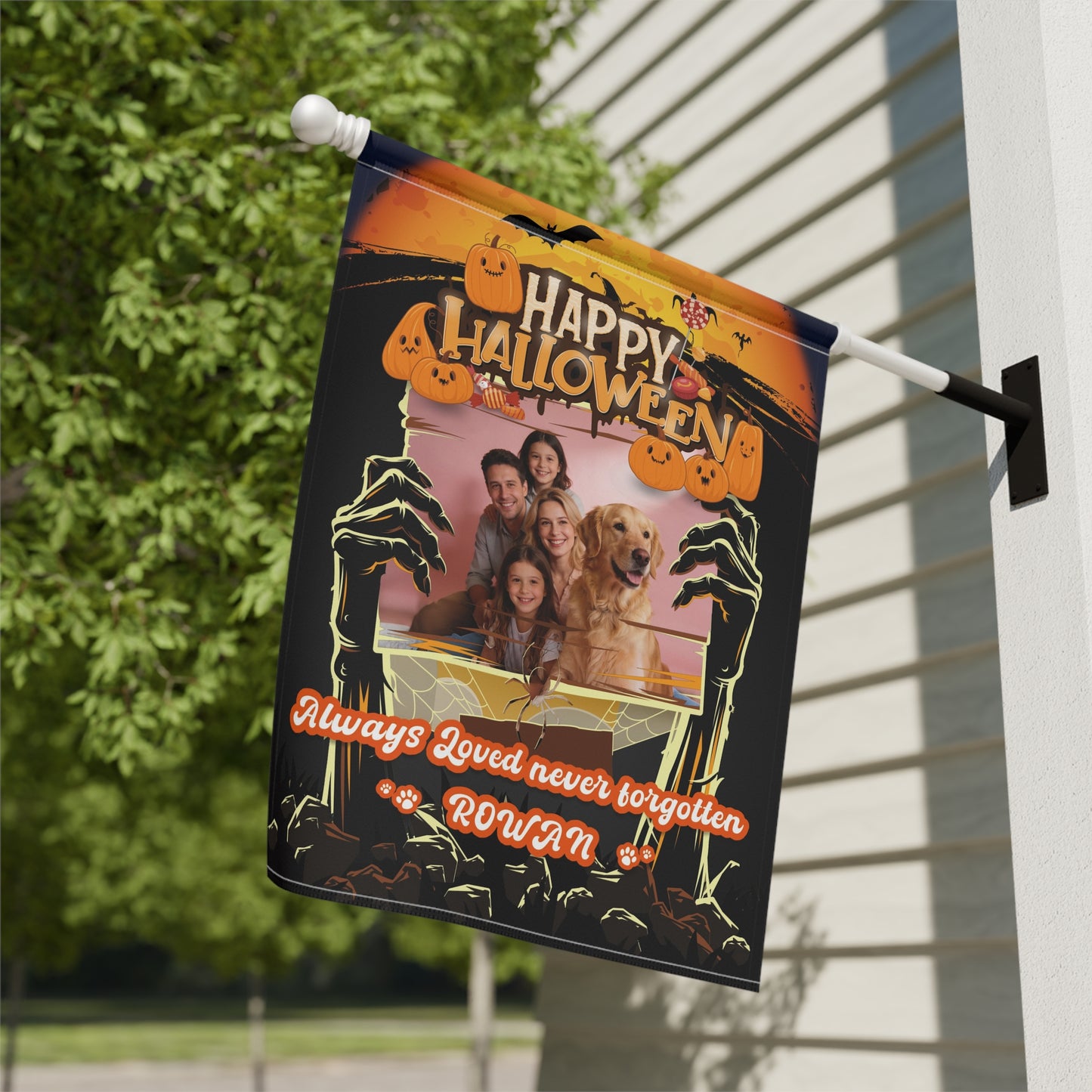 Halloween Garden & House Banner
