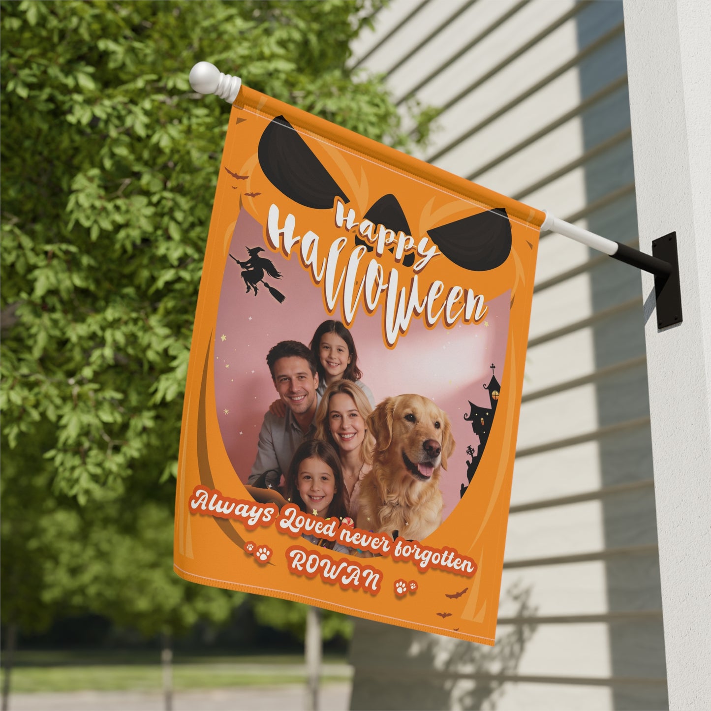 Halloween Garden & House Banner