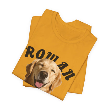 CUSTOM PERSONALIZED DOG PHOTO -DOG'S FAVORITE HUMAN SHIRT - PERSONALIZED PET T-SHIRT