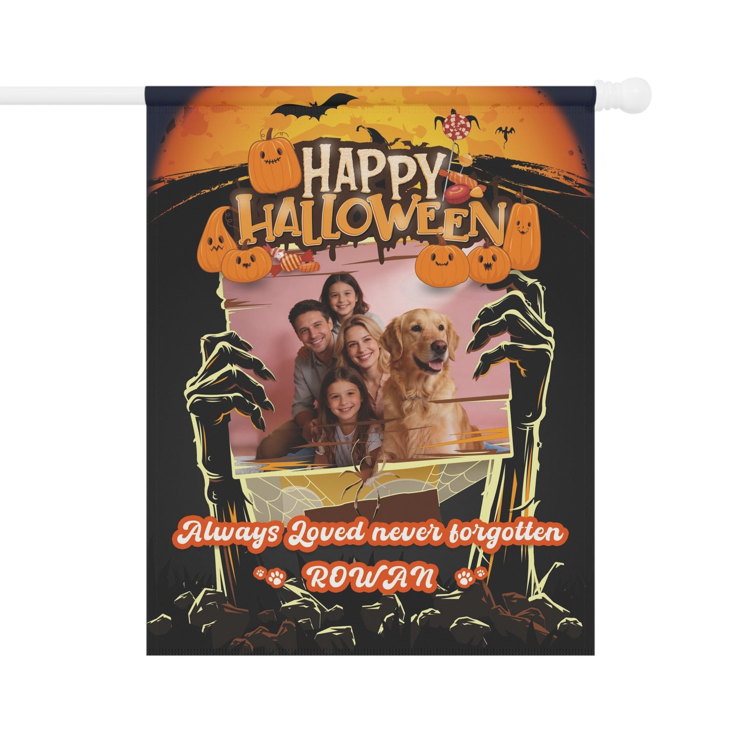 Halloween Garden & House Banner