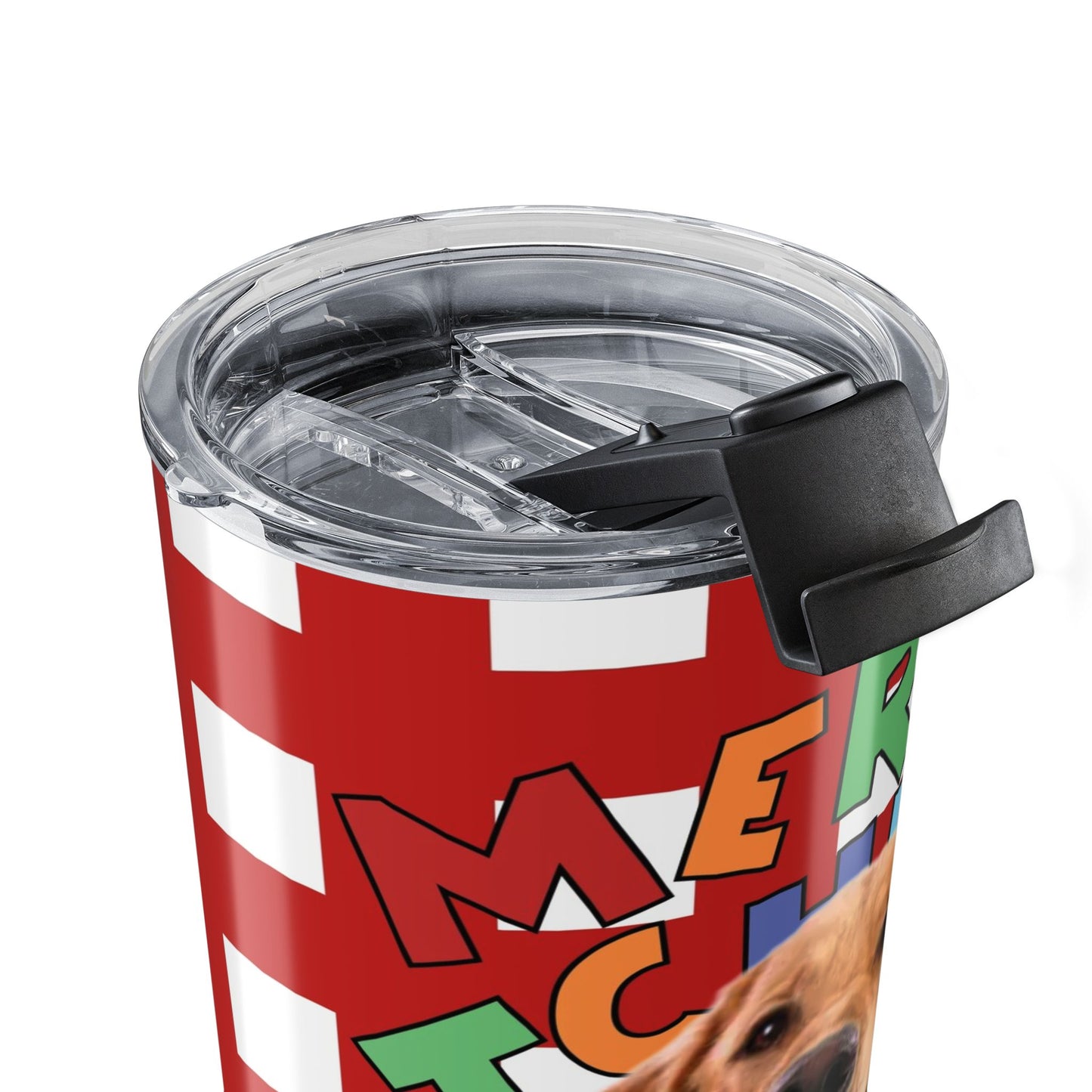 Christmas custom pet portrait roller 20oz