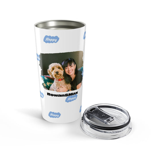 Custom Pet Portrait Tumbler 20oz