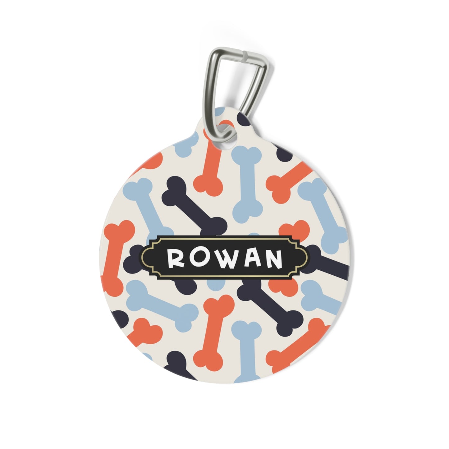 Round pet tag