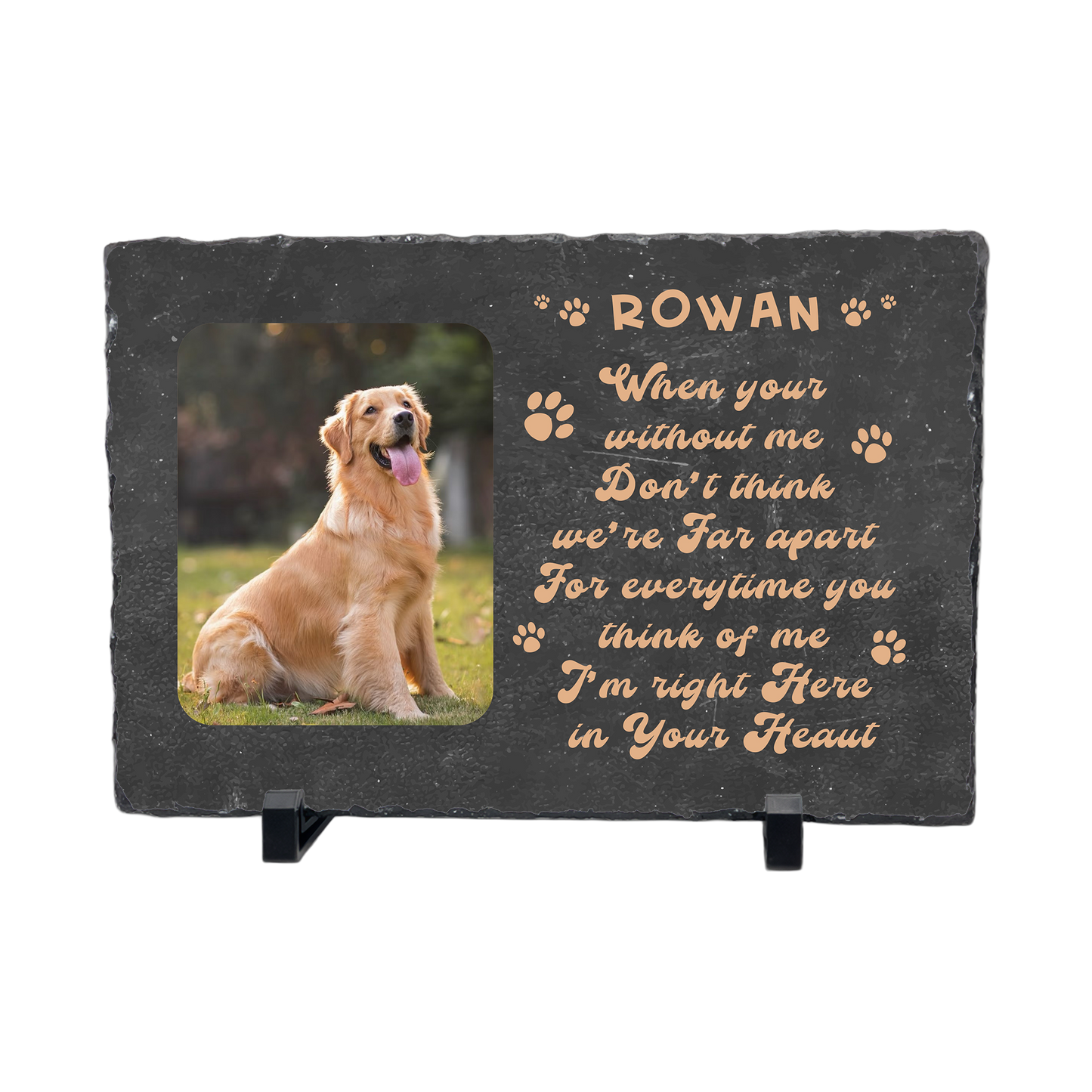 Pet Customization Slate Desk Plaque