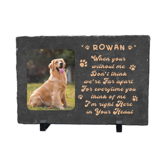 Pet Customization Slate Desk Plaque