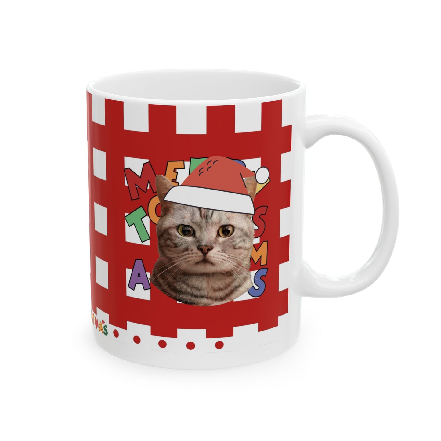 Christmas Custom Pet Portrait Cup