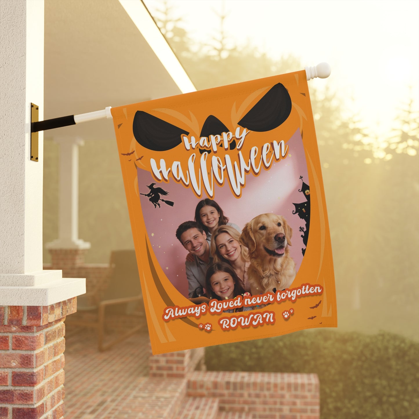 Halloween Garden & House Banner