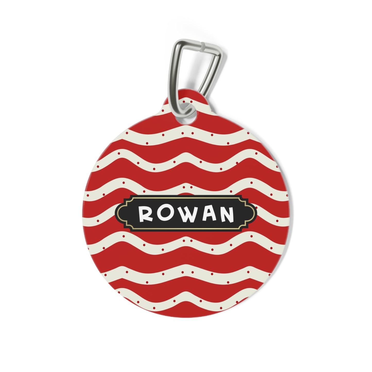 Christmas Round pet tag