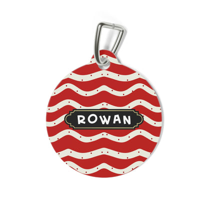 Christmas Round pet tag