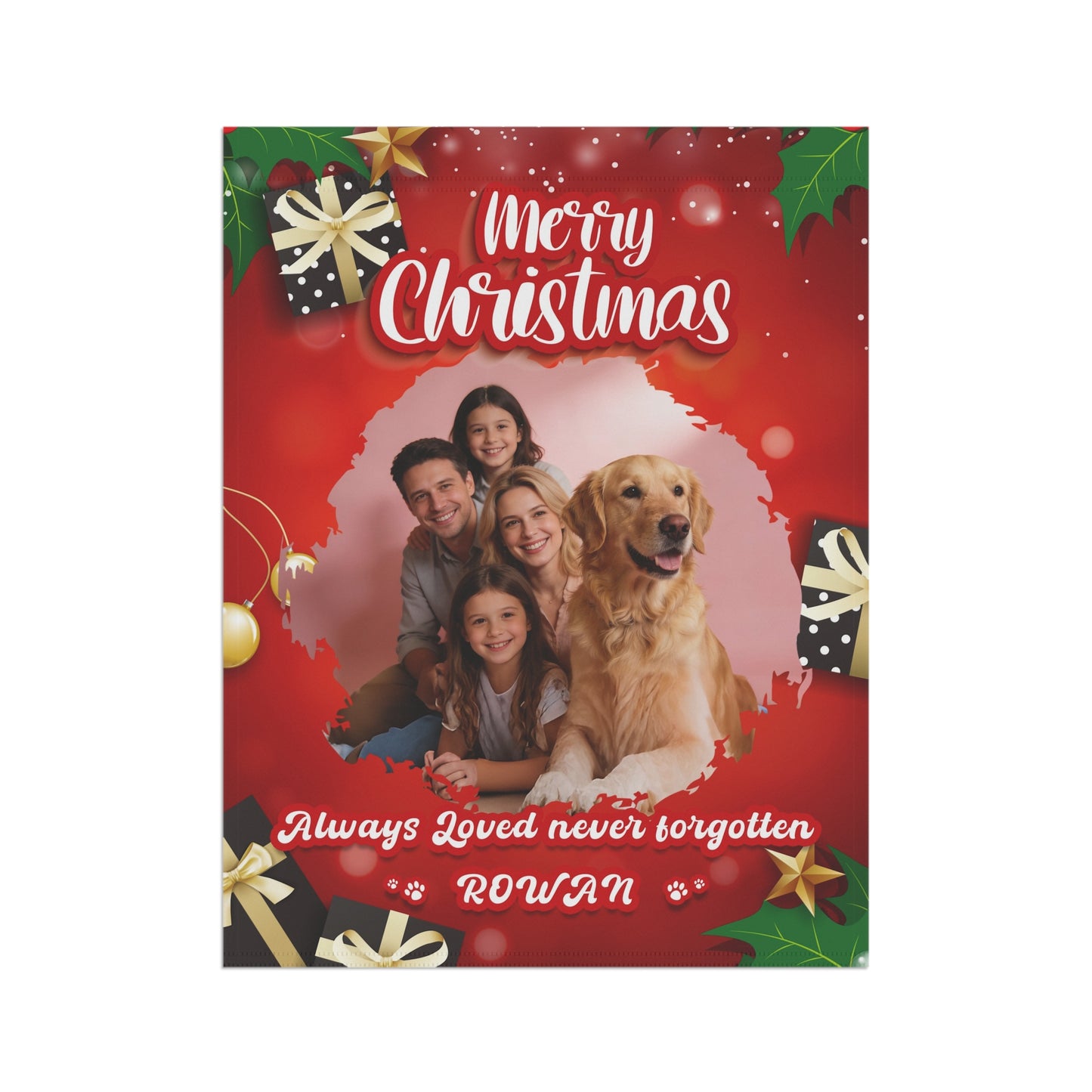 Christmas Garden & House Banner