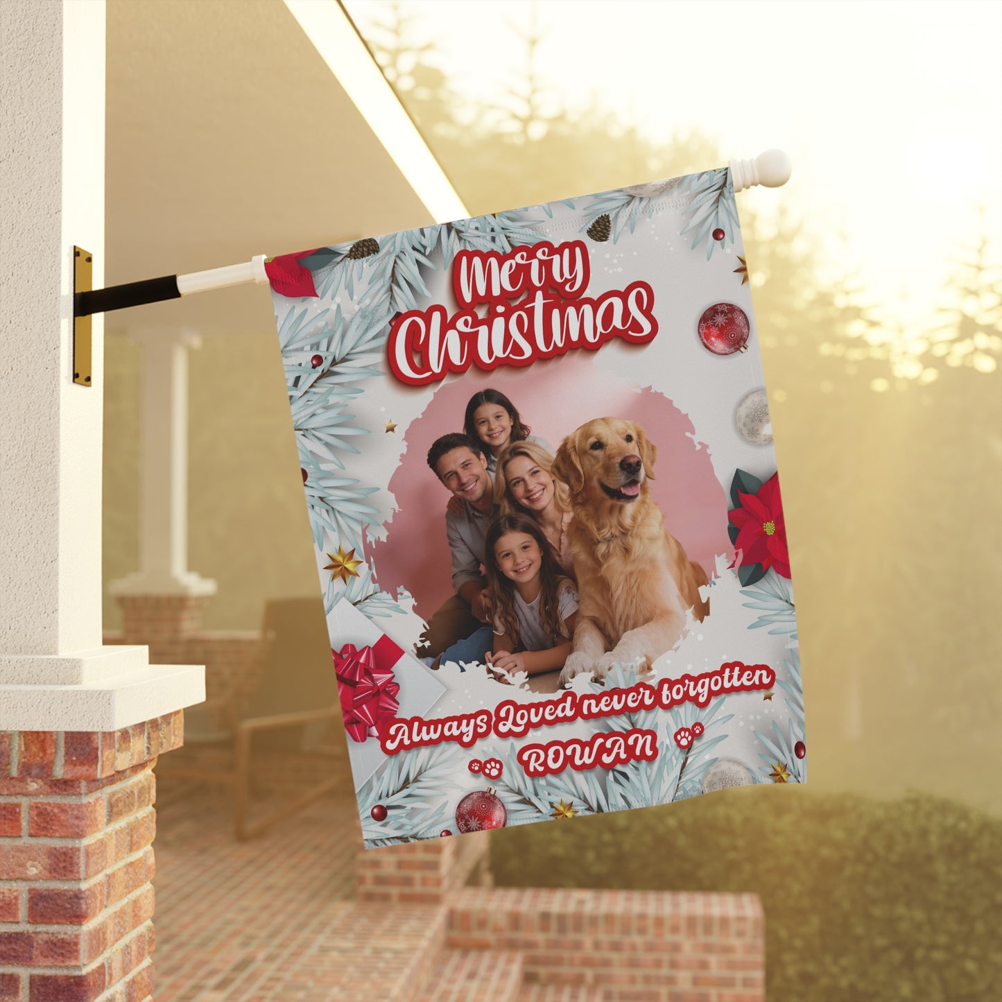 Christmas Garden & House Banner