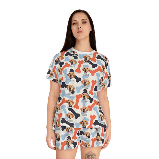 Pet Customization Women's Short Pajama Set