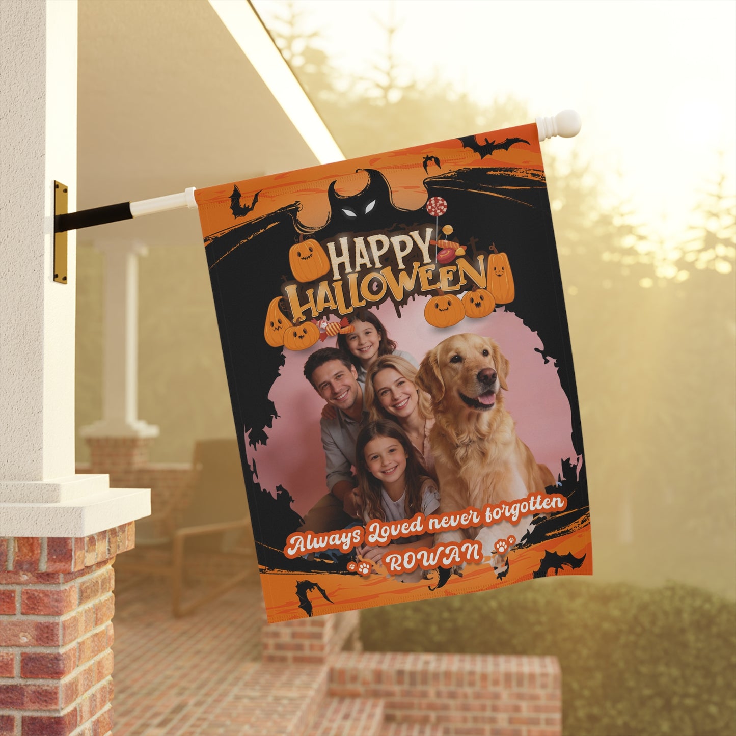 Halloween Garden & House Banner