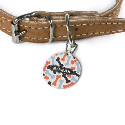 Round pet tag