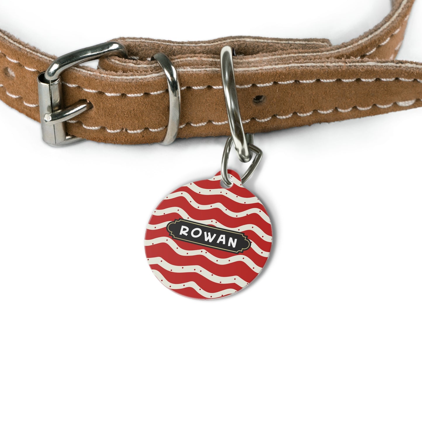 Christmas Round pet tag