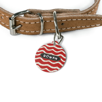 Christmas Round pet tag