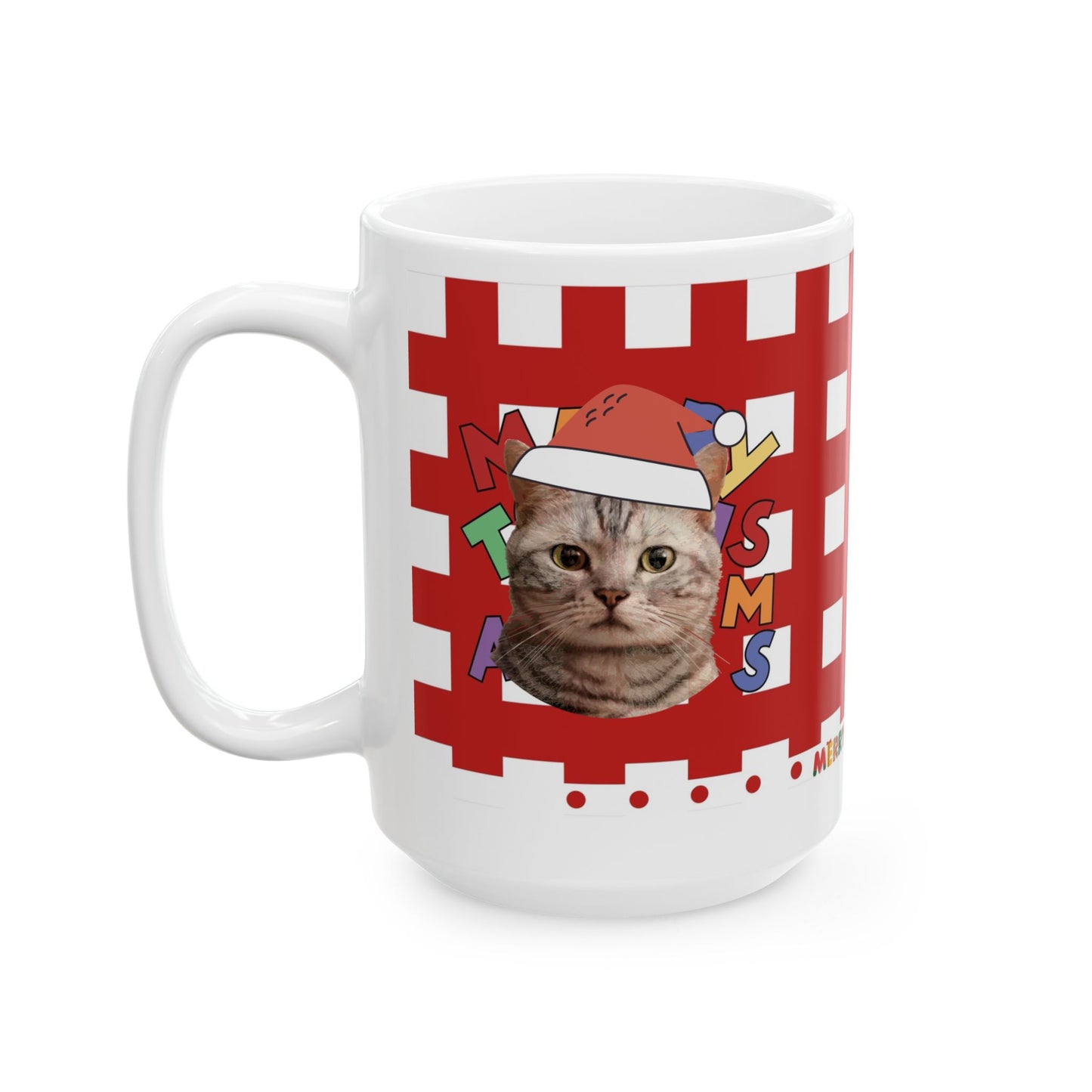 Christmas Custom Pet Portrait Cup