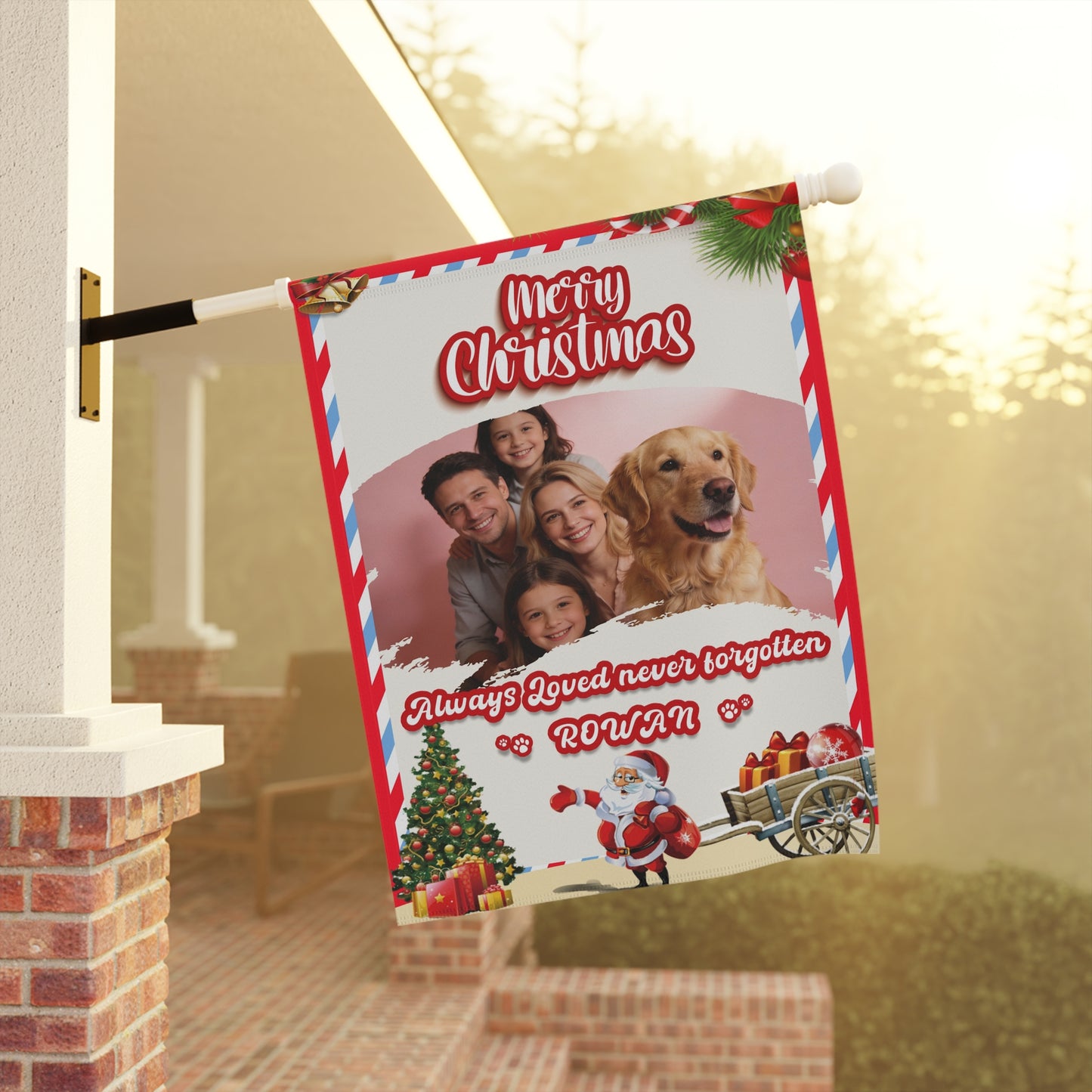 Christmas Garden & House Banner