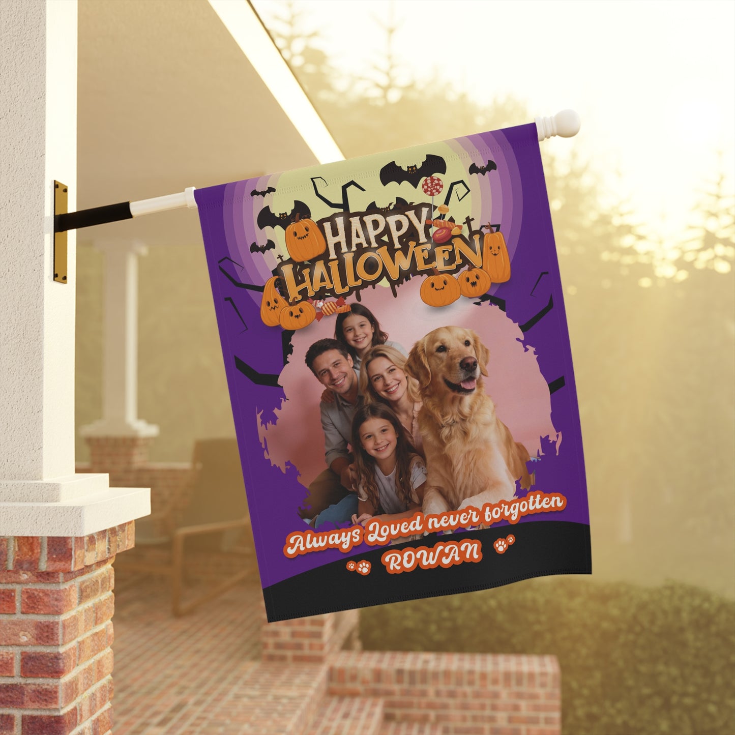 Halloween Garden & House Banner