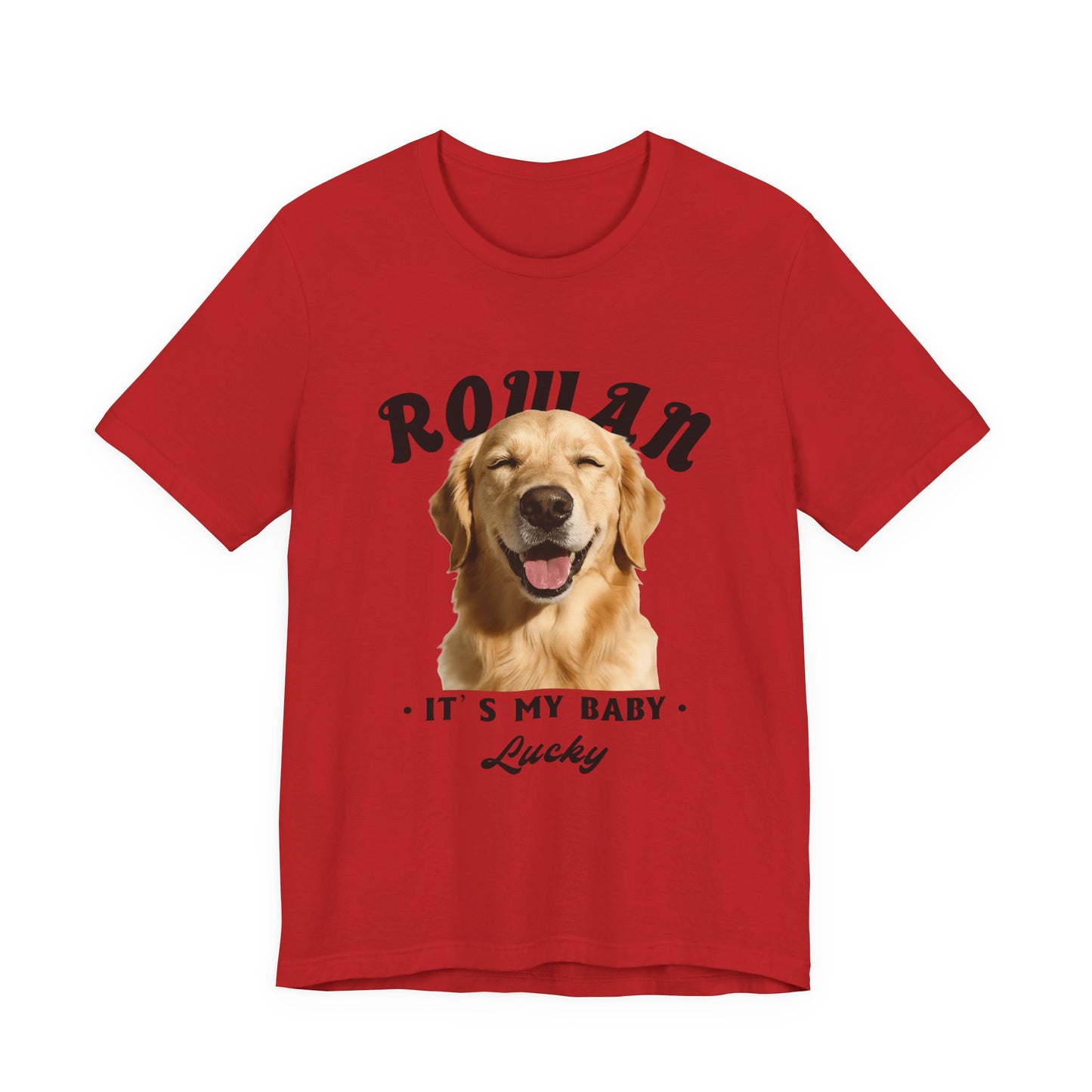 CUSTOM PERSONALIZED DOG PHOTO -DOG'S FAVORITE HUMAN SHIRT - PERSONALIZED PET T-SHIRT