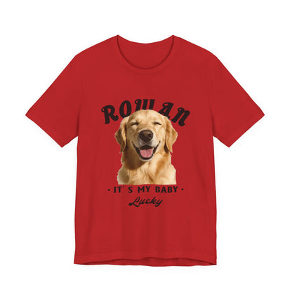CUSTOM PERSONALIZED DOG PHOTO -DOG'S FAVORITE HUMAN SHIRT - PERSONALIZED PET T-SHIRT